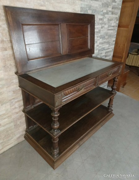 Antik neoreneszánsz márványlapos komód