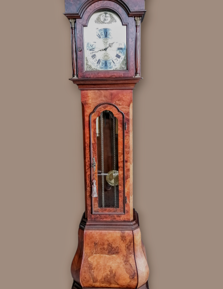 3 súlyos barokk gyökérfurnéros állóóra