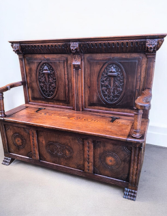 Antik neoreneszánsz pad 1.