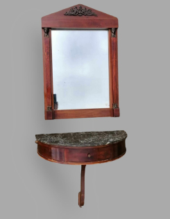 Art deco konzolasztal tükörrel