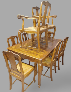 Neobarokk étkező garnitúra - 8 személyes