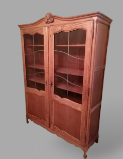 Neobarokk vitrin-könyvszekrény