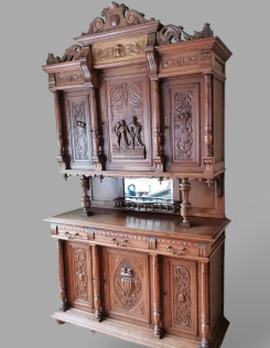 Antik neoreneszánsz tálalószekrény