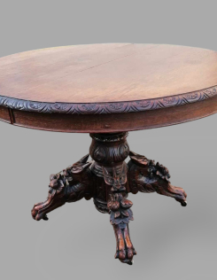 Antik neoreneszánsz étkező asztal