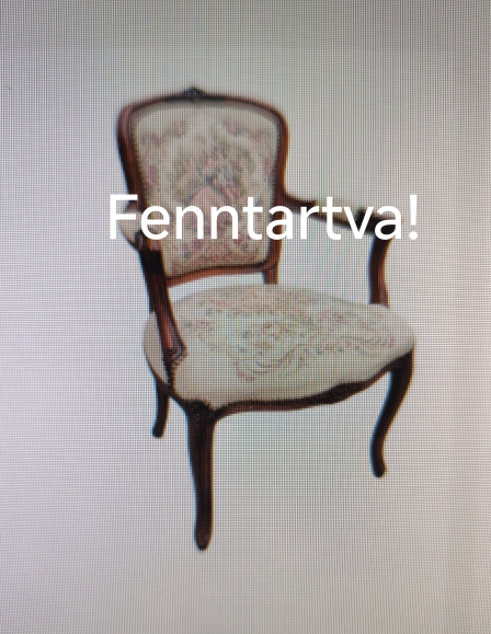 Neobarokk gobelines karosszék