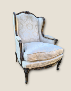 Antik neobarokk füles fotel.