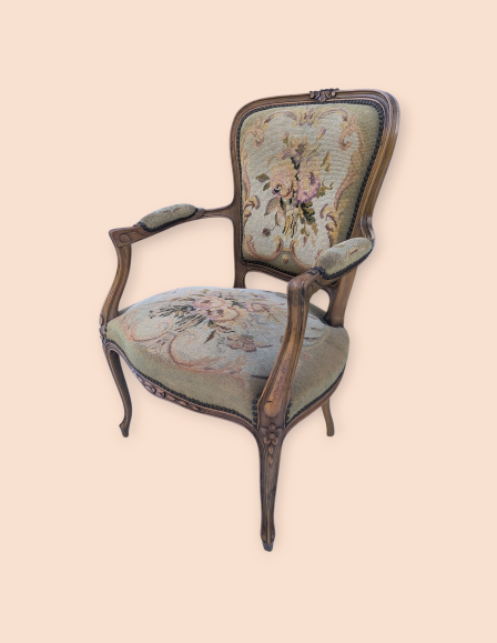 Neobarokk gobelines karosszék 1.