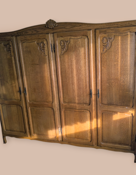 Neobarokk 4 ajtós ruhás szekrény, gardrób 9.