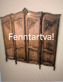 Neobarokk 4 ajtós ruhás szekrény, gardrób 5.