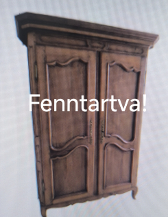 Antik neobarokk 2 ajtós ruhás szekrény,gardrób 3.