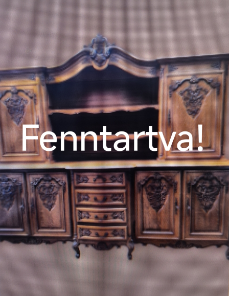 Neobarokk emelvényes tálaló,szekrény.