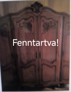 Neobarokk 4 ajtós ruhás szekrény, gardrób 7.