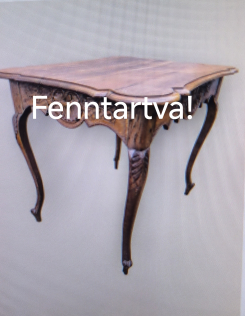 Antik barokk stílusú asztal,kártyaasztal