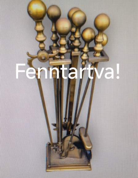 Réz kandalló tisztító szett