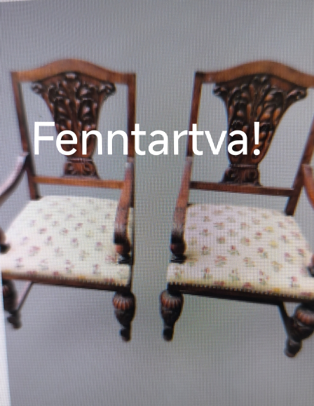 Faragott tölgy karosszék,fotel pár