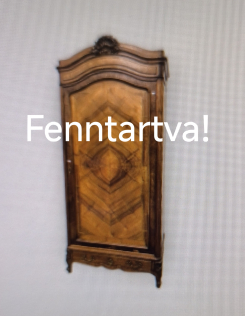 Antik barokk gardrób,ruhás szekrény