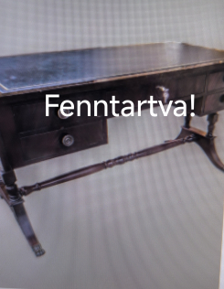 Angol stílusú körmös lábú ,bővíthet lapos íróasztal