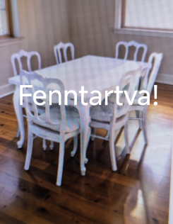 Neobarokk provence étkező garnitúra,bővíthető asztal + 6 szék.