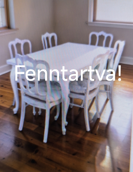 Neobarokk provence étkező garnitúra,bővíthető asztal + 6 szék.