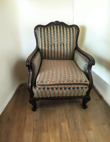 Antik neobarokk fotel pár.