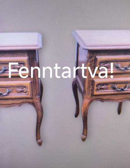 Neobarokk stílusú éjjeli szekrény pár 4.