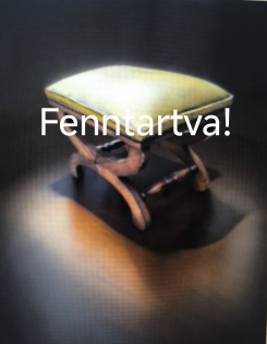 Angol(Regency)stílusú bőr lábtartó,sámli,zsámoly .