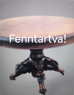 Antik neoreneszánsz étkező asztal