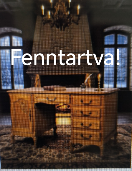 Neobarokk faragott tölgyfa íróasztal – Vintage francia stílus (Louis XV)