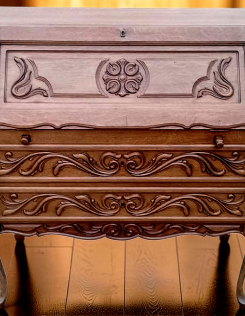 Neobarokk 2 fiókos szekreter 7.