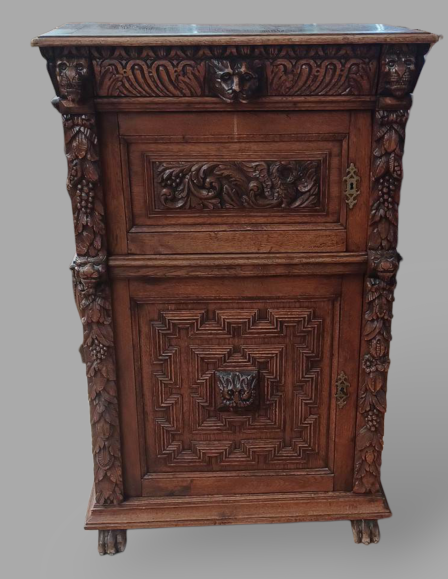 Antik neoreneszánsz magas komód