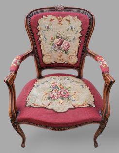 Gobelin mintás neobarokk karosszék 1.