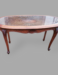 Neobarokk ovális dohányzóasztal