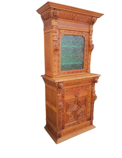 Antik neoreneszánsz tálalószekrény,vitrin