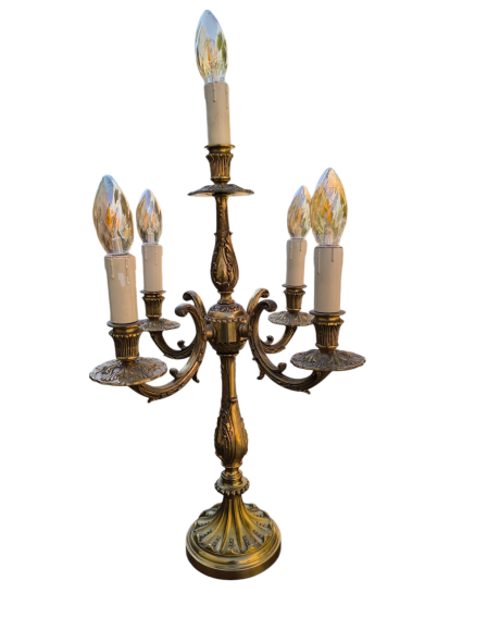 Réz 5 ágú asztali lámpa