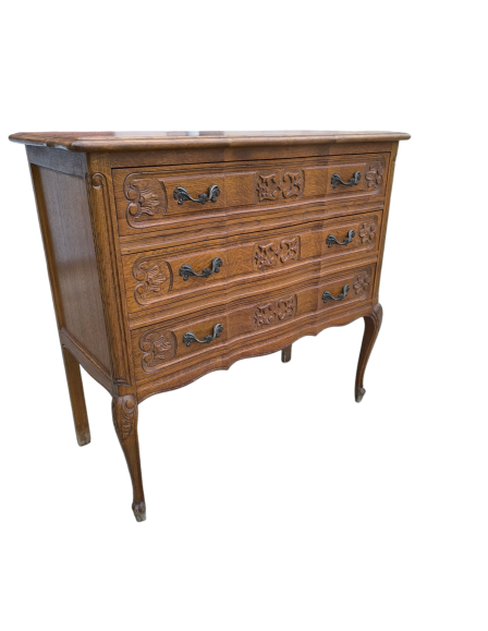 Neobarokk 3 fiókos íves elejű komód 2.