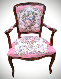 Neobarokk gobelines karosszék 7.