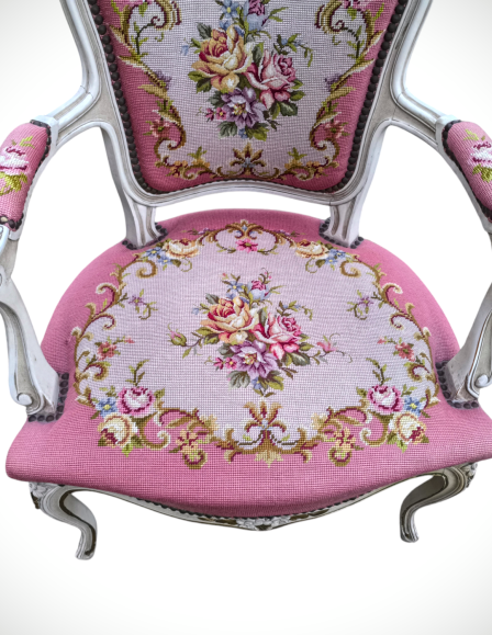 Neobarokk gobelines karosszék,fotel