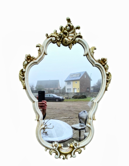 Provence barokk fali tükör