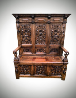 Antik neoreneszánsz pad.