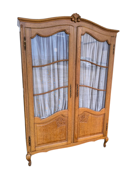 Neobarokk 2 ajtós vitrin,könyvszekrény 2.