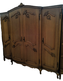 Neobarokk 4 ajtós ruhás szekrény, gardrób 6.