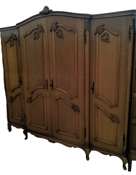 Neobarokk 4 ajtós ruhás szekrény, gardrób 6.