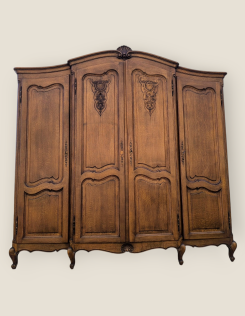 Neobarokk 4 ajtós ruhás szekrény, gardrób 3.