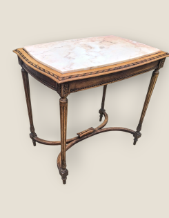 Antik márványlapos asztal,kártyaasztal.