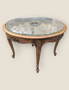 Neobarokk kerek dohányzóasztal 2.