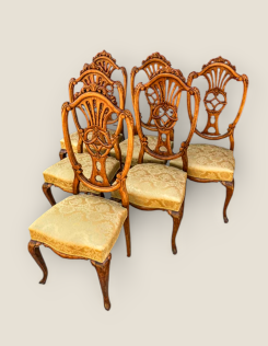 Antik barokk szék garnitúra-6 db