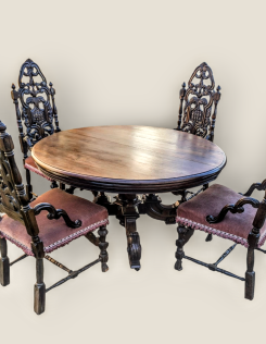 Antik étkező garnitúra