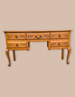 Neobarokk kis íróasztal,fésülködő vagy tv alá helyezhető hosszú komód