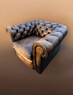 Eredeti Chesterfield stílusú club fotel.
